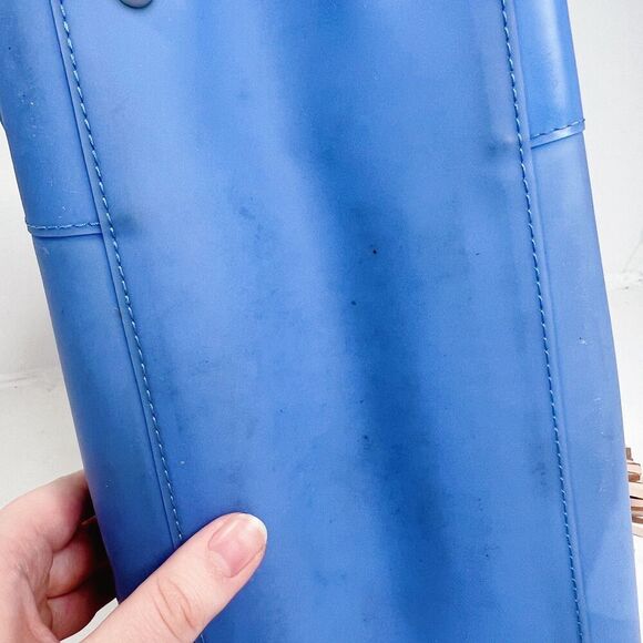Juicy Couture RARE y2k Vintage Blue Jelly Plastic Tote Bag Shoulder Bag - Picture 12 of 12